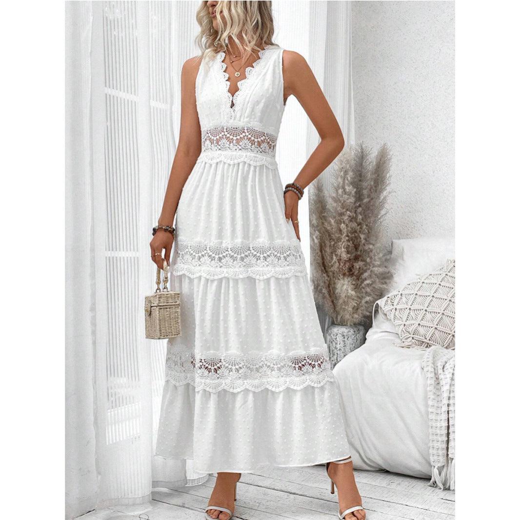 Robe glamour sans manches