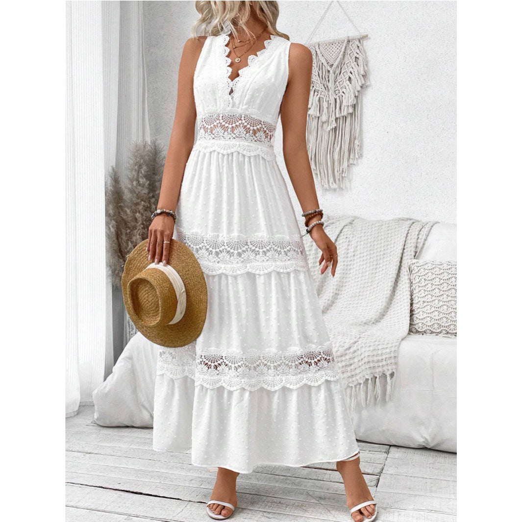 Robe glamour sans manches