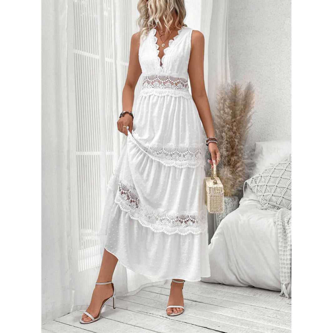 Robe glamour sans manches