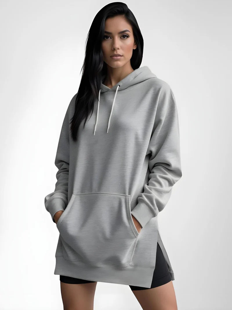 Sweat à Capuche Long Femme