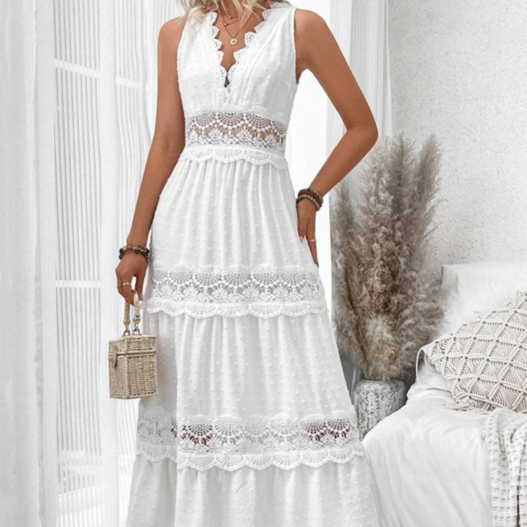 Robe glamour sans manches