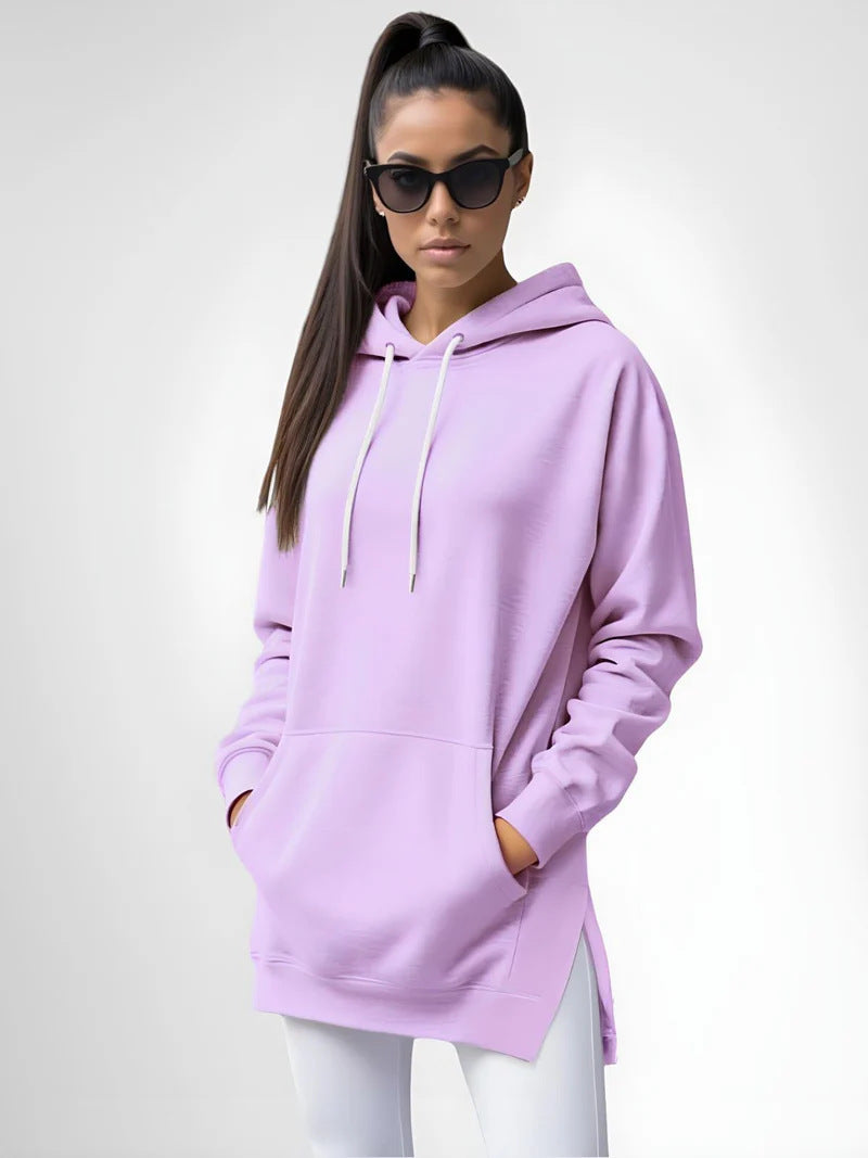 Sweat à Capuche Long Femme
