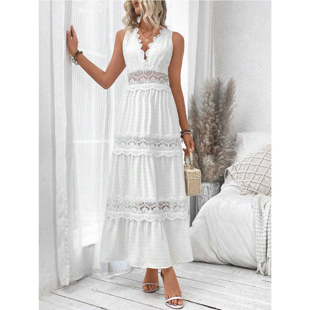 Robe glamour sans manches