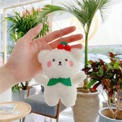 Mini peluche pendentif – ours à la fraise & lapin doux