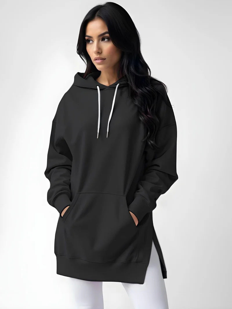 Sweat à Capuche Long Femme