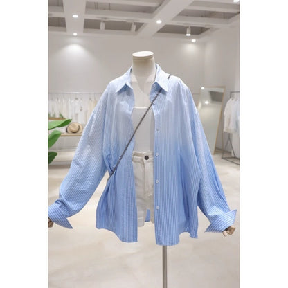 Chemise Oversize Femme Dégradé Rose