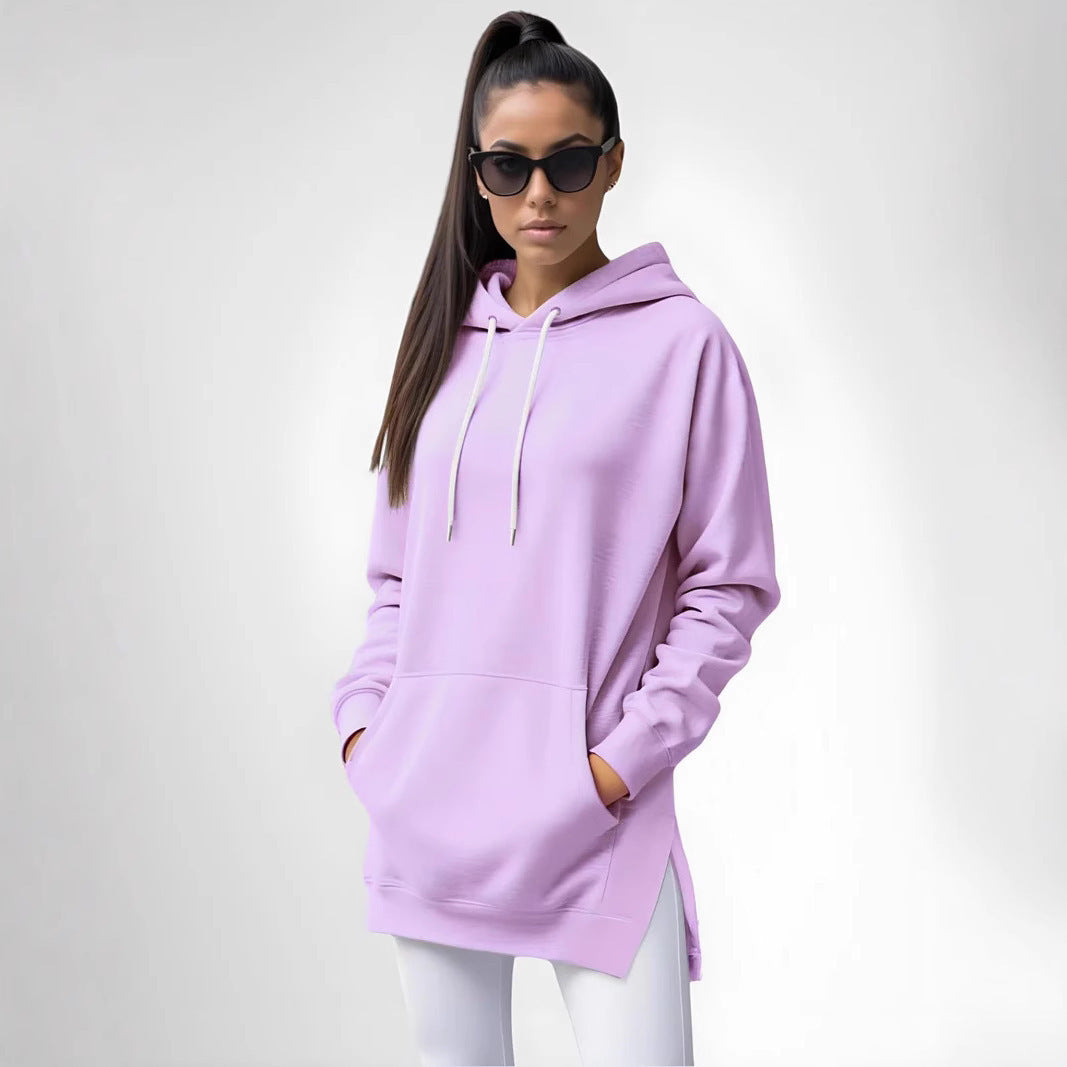 Sweat à Capuche Long Femme