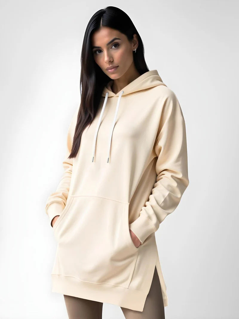 Sweat à Capuche Long Femme