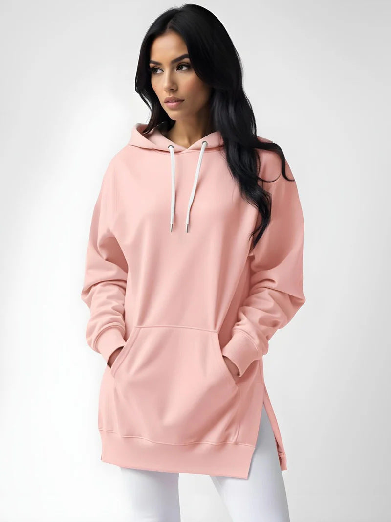 Sweat à Capuche Long Femme