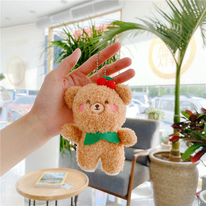Mini peluche pendentif – ours à la fraise & lapin doux
