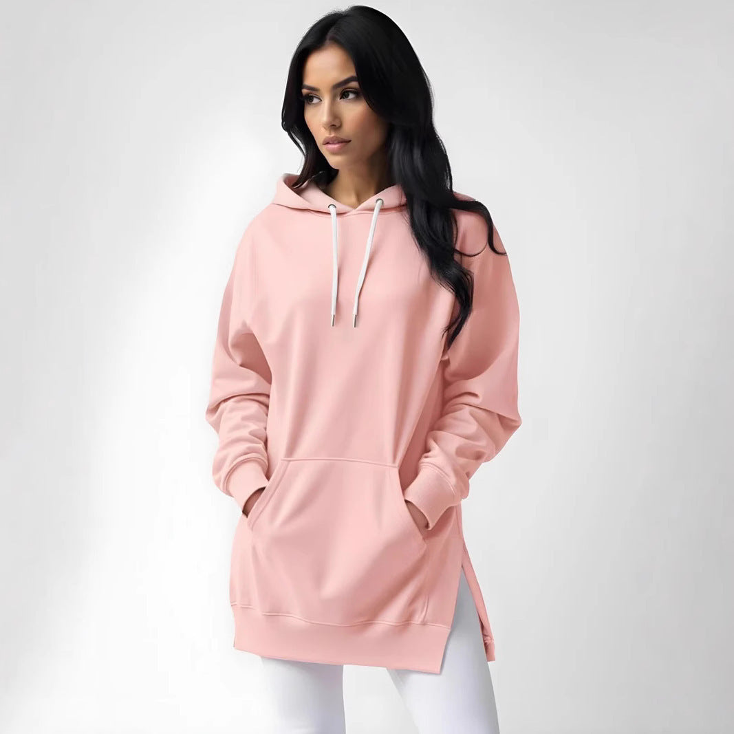 Sweat à Capuche Long Femme