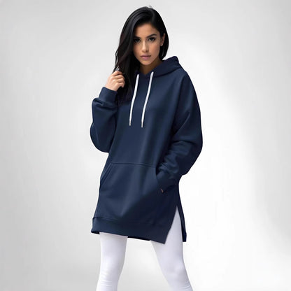 Sweat à Capuche Long Femme