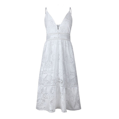 Élégance d’Été : Robe Bohème Chic en Broderie Anglaise 🌞