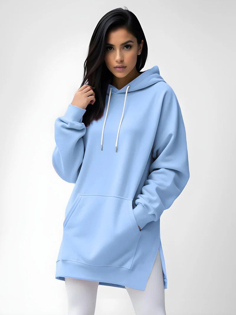 Sweat à Capuche Long Femme