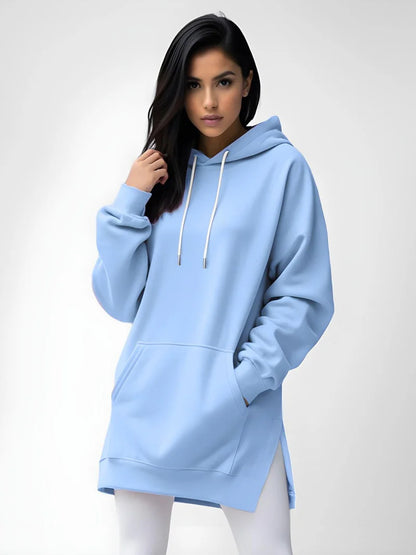 Sweat à Capuche Long Femme