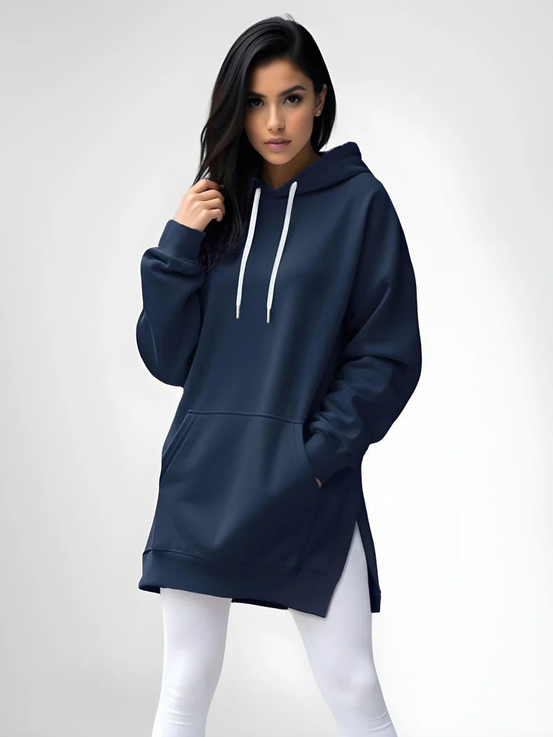 Sweat à Capuche Long Femme