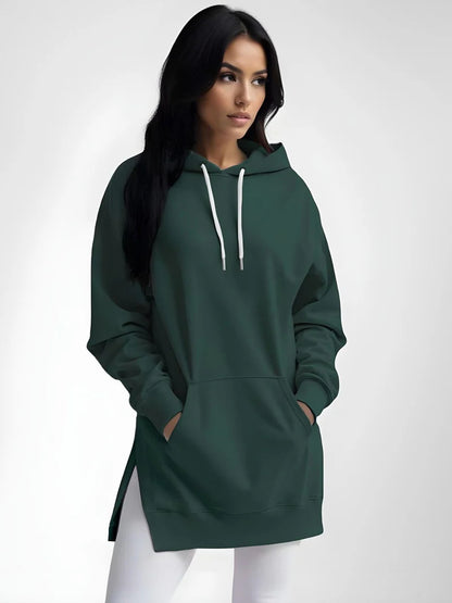 Sweat à Capuche Long Femme