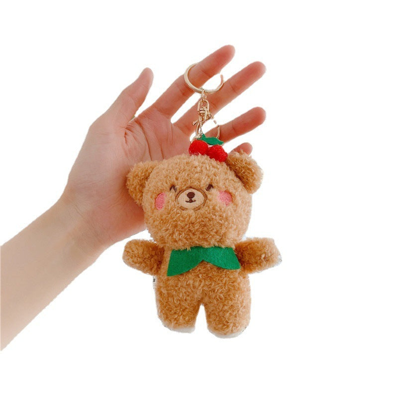 Mini peluche pendentif – ours à la fraise & lapin doux